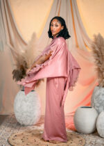 Metallic pink skirt and blouse - Image 2