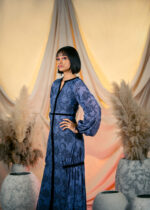 Midnight blue long lace dress and Midnight blue short lace dress - Image 2